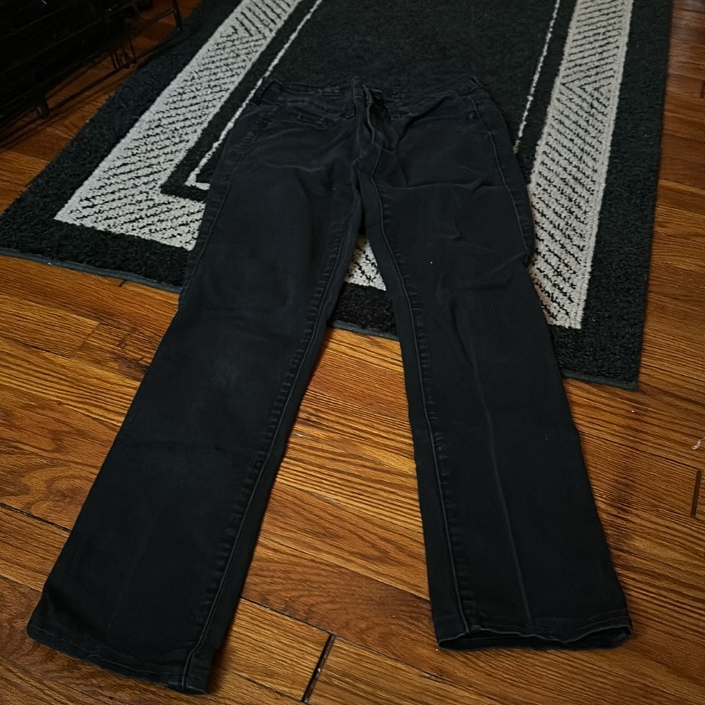 Straight black jeans